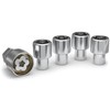 White Knight - Cerradura de rueda 42710 Chrome Mag con