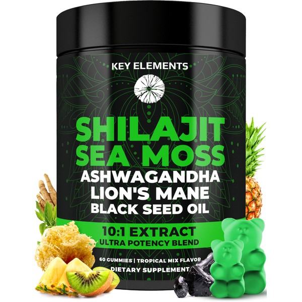 Organic Shilajit Gummies with Sea Moss Gummies - Shilajit Supplement