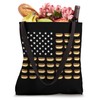 Patriotic US Flag Hot Dogs Funny Hot Dog Tote Bag