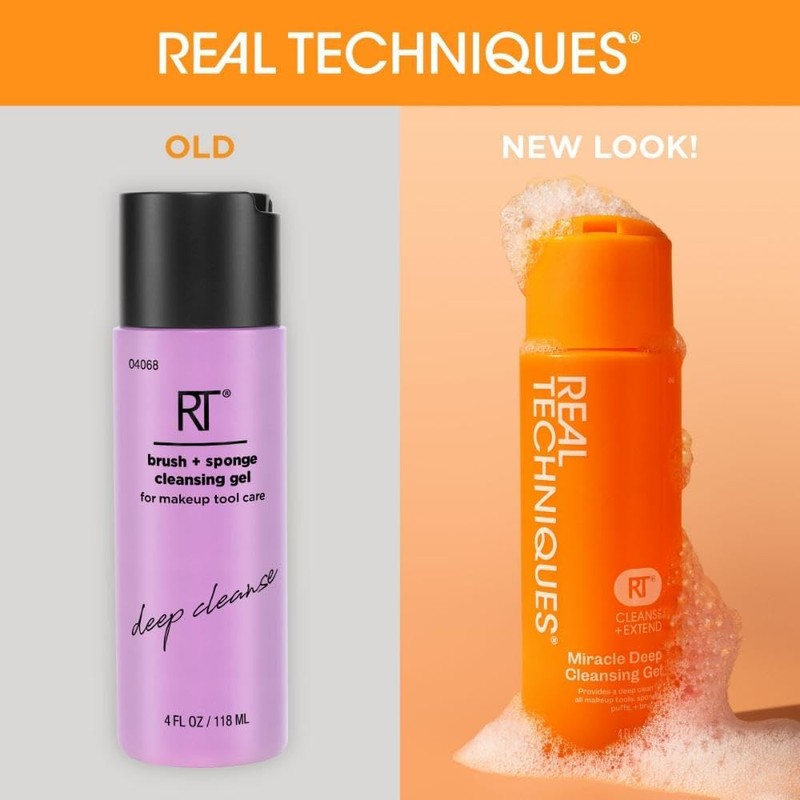 Real Techniques Makeup Brush Cleaner Gel, Brush and Blender Beauty