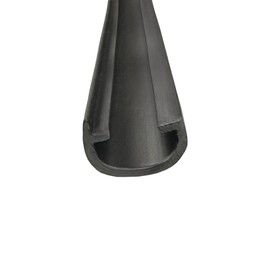 Automotive Authority Black RV Marine Camper Vinyl 3/4"" x 50' Trim Molding Flexible Screw Cap Cover (Black, 50 ft)