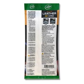 Four Peaks Turtle Wax Car Wipes Interior Cleaning Pouch with 30 Wipes of Car Cleaning Wipes, Car Protectant Wipes, Car Glass Wipes and Car Leather Wipes (Leather Wipes, 1 Pack)