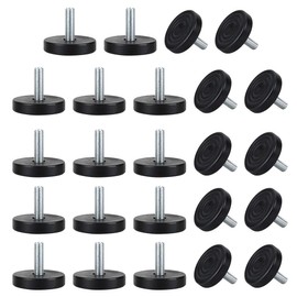 sourcing map Adjustable Furniture Feet Levelling Feet Adjustable Leveler Floor Protection Cover Pad 24pcs M8 x 25 x 40 mm