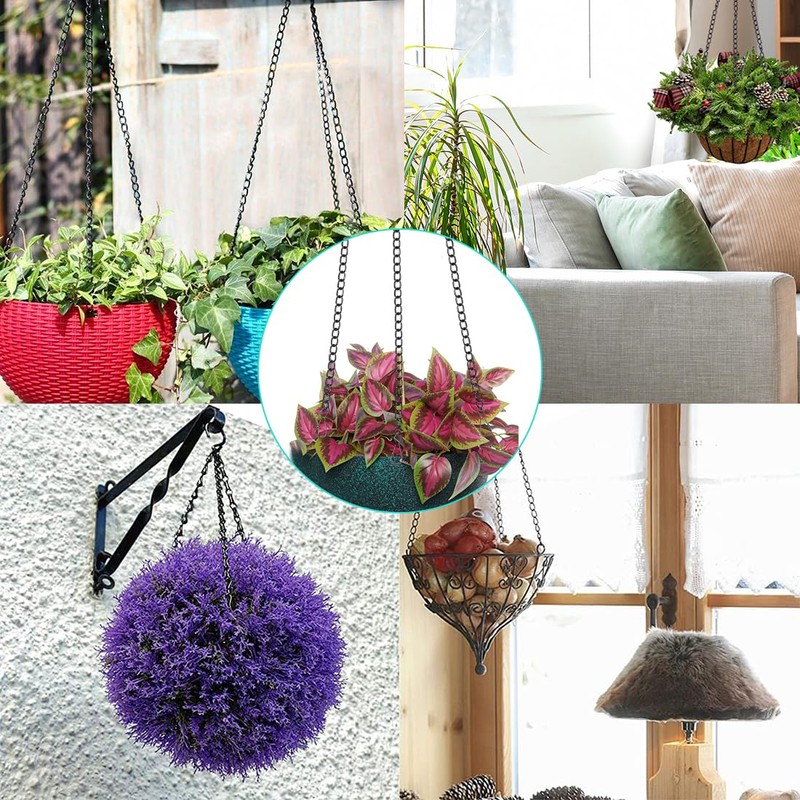 YSYONM Hanging Baskets Chains 16Inch Plant Hanging Chains 3 Leads