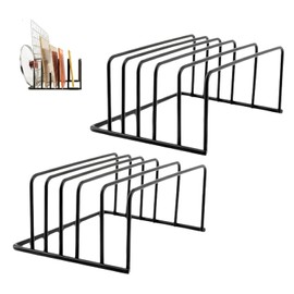 Chopping Board Holder, Black, Board Holder, Chopping Board Holder, Chopping Board Organiser, Board Holder Kitchen, with 5 Slots for Baking Trays for Kitchen Worktop, Space Saving in the Kitchen