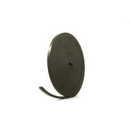 Solid Black Rubber Strip 10mm Wide x 5mm Thick x 5m Long