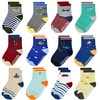 Elutong Non-Slip Socks Toddler ABS - Baby Socks for 1 - 7 Years Baby Boys and Girls 12 Pairs - A- Dinosaurs (12 Pairs)