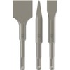 Bosch 2608690180 3-Piece SDS-Plus Stubby Chisel Set, Grey, 140 mm