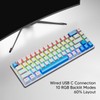 Gaming Keyboard USB 68 Keys Blue Switch N Key Rollover