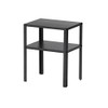 Ikea KNARREVIK Nightstand, Black Bundle with Feltectors Cleaning Cloth
