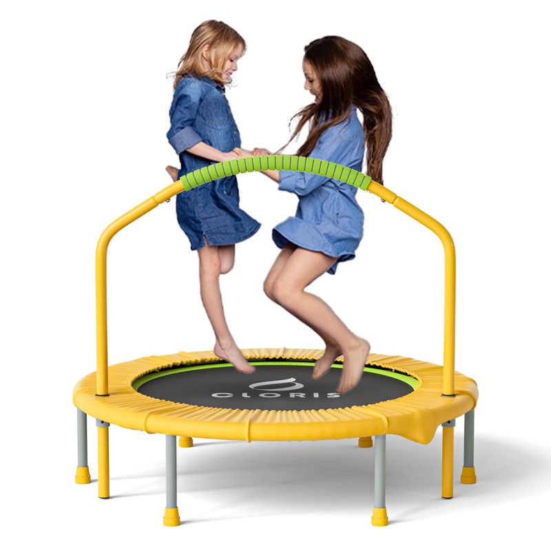 CLORIS 38in Folding Trampoline - Max Load 220lbs Rebounder Fitness