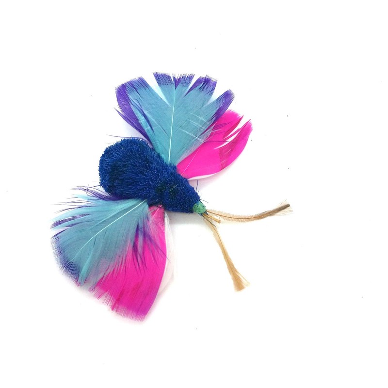Cat Toy Teaser Wand Refill - Butterfly Katfly Blue Teaser