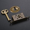 Dophee 1Set Antique Bronze Full Mortise Mini Decorative Locks with