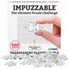 Funwares 500-piece ImPuzzable Clear Puzzle – Insanely Hard Brain Teaser