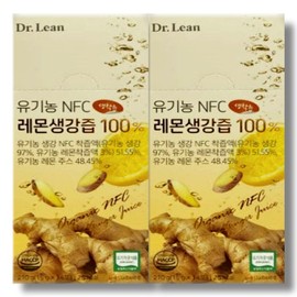 Dr.Lin Organic NFC Lemon Ginger Juice 100 15g x 14 sachets, 2 boxes / 닥터린 유기농 NFC 레몬생강즙 100 15g x 14포 2박스