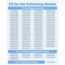 5304525994 Refrigerator Water Inlet Valve Fit for frigidaire white-Westinghouse FRFN2823AS1 FRSS2623AD8 GRFN2853AF3 FRSS2623AD2 Replace 5304538492 5304537699 PD00091385 OEM32061942 4995028