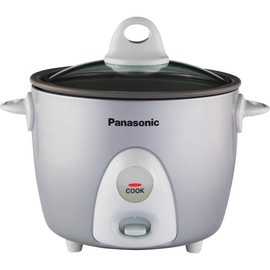 Panasonic Rice Cooker, Steamer & Multi-Cooker, 6-Cups (Cooked), 3-Cups (Uncooked), SR-G06FGL, Silver