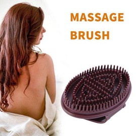 Stylelove Silikon-Körpermassagebürste Körperwaschbürste Duschwerkzeug Professionelle Glatte Cellulite-Körpermassagegerät-Bürste Anti-Cellulite-Handschuh Abnehmen Entspannendes Peeling-Massagegerät