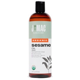 VERSAINSECT Organic Sesame Oil (16 oz Plastic Bottle), Cold-Pressed, Organic Sesame Oil for Skin, ayurveda Body Oil for Massage, Organic & Unrefined Ayurvedic Oil for Skin, Hair, Oil Pulling