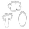 R&M Surf's Up Beach Themed Cookie Cutter 3 Piece Set.