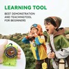 HKDiRedy Compass Hiking Survival,Hiking Gear,Wilderness Survival Compass for Kids- Magnetic