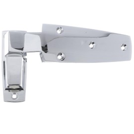 1-7/8" Offset Polished Chrome Cam-Rise Lift-Off Walk-in Door Hinge - Reversible Hinge for Freezers, Cabinets and Refrigerators