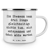 Mr. & Mrs. Panda Camping Emaille Tasse Spruch Ehemann Fähigkeiten