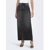 ONLY Maxi Denim Skirt mid Waist Skirt with Slit and