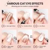 SUPWEE Moonlight Cat Eye Gel Nail Polish,Nude Glass Cateye Gel