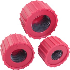 WHYHKJ 3PCS Copper Pipe Brush Plumbing Heater Cleaning Brush 1/2 3/4 1 inch Each Welding Pipe Wire Brush Deburring Copper Pipe Cleaning Brush for Metal Mechanical Steel Pipe Descaling Polishing
