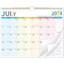 Lemome Wall Calendar Monthly Calendar July 2024 - December 2025, 14.8 x 11.4 Inches
