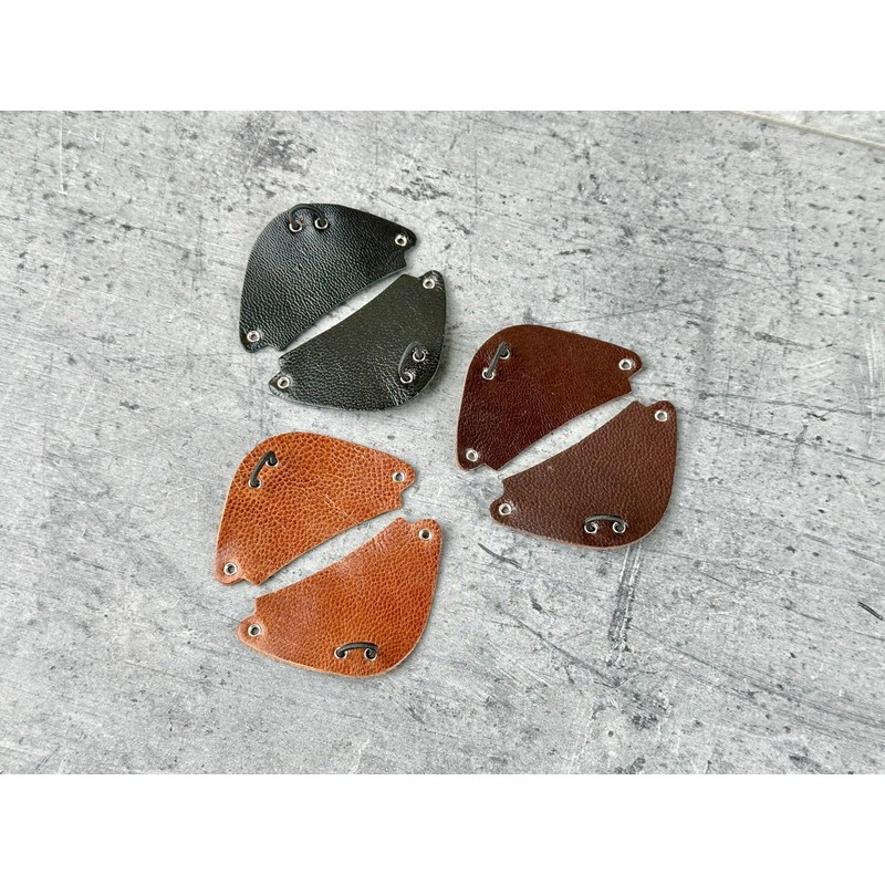 Removable side shields for sunglasses, Leather side shields for protect