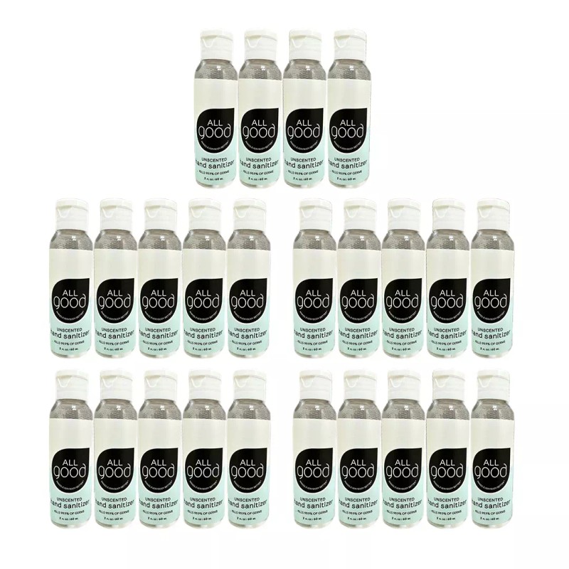 All Good Unscented Gel Hand Sanitizer 2oz - Set of