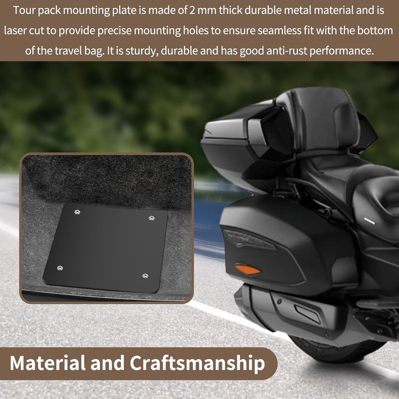 Tour Pack Plate, Tour Pack Mounting Plate, Tour Pack Base