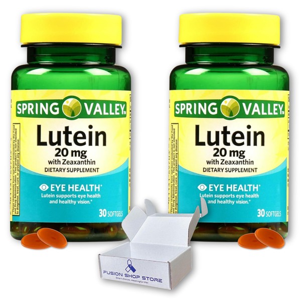 Spring Valley Lutein 20mg- with Zeaxanthin 30 softgels (Pack of