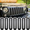 7PCS Front Grill Mesh Inserts for Jeep Wrangler JK JKU