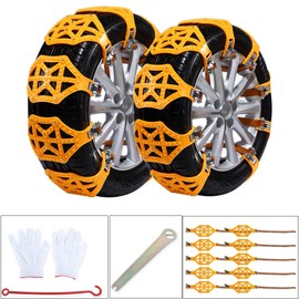 KEEPDSGN 10PCS TPU Snow Tire Chains Security Anti Skid Emergency For Car SUV Pickup Truck