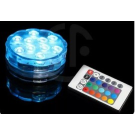 rc-lighthouse LED Light Puck or Pod Remote Control LED Submersible Lights - 3 pc w/ remotes