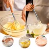Whisk 18 cm and 26 cm, stainless steel whisk for