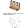 2pcs Heavy Duty 90 Degree Glass Door Cupboard Showcase Cabinet