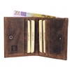 Greenburry Vintage Change Purse Wallet Leather 10 cm braun