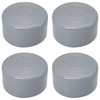 SKIR'CO (4 pcs) Fence Post Caps, Round 60 mm Grey