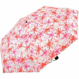 Doppler UV Protection Umbrella Carbon Steel Mini XS Women's Pocket Umbrella Small and Stable, Flowers orange - cream