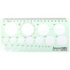 napkery 3 Pieces Plastic Geometric Drawings Templates Rulers Tool Set