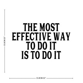 Kids Room Home Decor Wall Sticker The Most Effective Way to Do It, is to Do It (2) Reusable Wall Decal for School Living Room Kitchen Mirrors Vinyl