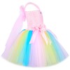 HJTT Fairy Tutu Dress for Girls Pastel Flower Girl Tulle