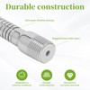 Topyond Adjustable Shower Head Extension Arm, 7.75in Rotating Swiveling Shower
