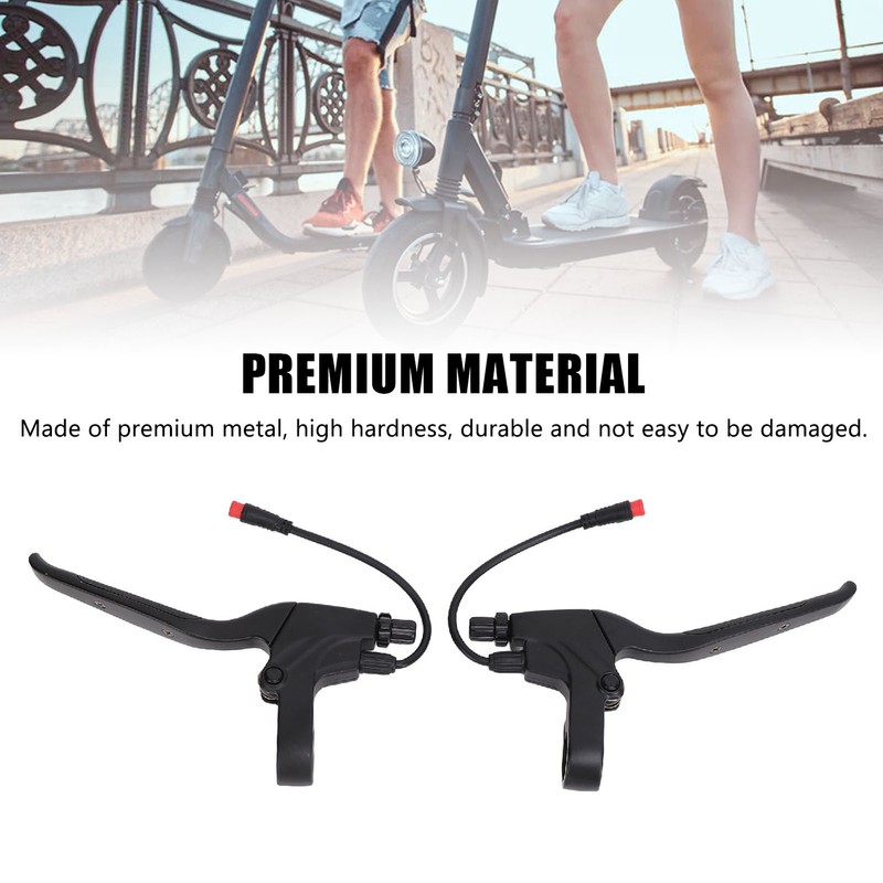 Electric Scooter Brake Shifter Left Right Anti Slip Rubber Metal