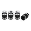 HOPESPANNER Tire Valve Stem Caps Dustproof Black Tyre Valve Dust