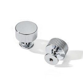 khtumeware Knob 10-Pack,Polished Chrome Cabinet Pulls, Kitchen Drawer Handles, for Dresser cabinets, cabinets, Door cabinets, Hardware